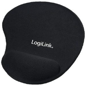 LogiLink Mousepad with silicone gel hand rest Black ID0027