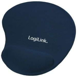 LogiLink Mousepad with silicone gel hand rest Blue ID0027B