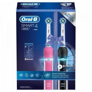 Oral-B Toothbrush Smart 4 4900 DUO (Pink+Black)