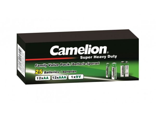 Camelion Battery-Family Pack Super Heavy Duty (25 pcs.=12xAA