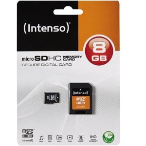 MicroSDHC 8GB Intenso +Adapter CL4 Blister