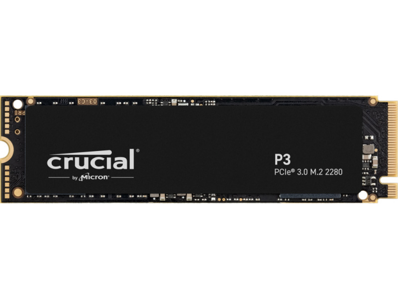 Crucial P3 SSD 1TB M.2 PCIe CT1000P3SSD8 vue produit