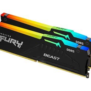 Kingston Fury Beast Kit 2 x 32GB DDR5 4800MT/s CL38 DIMM KF548C38BBAK2-64 - Kingston FURY ShoppyDeals.co.uk