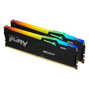 Kingston Fury Beast Kit 2 x 32GB DDR5 5200MT/s CL40 DIMM KF552C40BBAK2-64 - Kingston FURY ShoppyDeals.co.uk