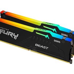 Kingston Fury Beast Kit 2 x 32GB DDR5 5600MT/s CL40 DIMM KF556C40BBAK2-64 - Kingston FURY ShoppyDeals.co.uk