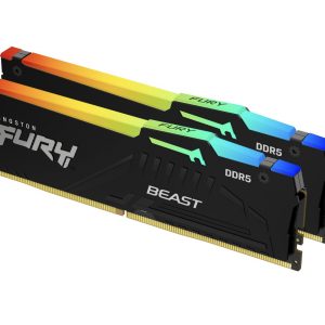 Kingston Fury Beast kit 2 x 32GB DDR5 5200MT/s CL36 DIMM KF552C36BBEAK2-64 - Kingston ShoppyDeals.co.uk