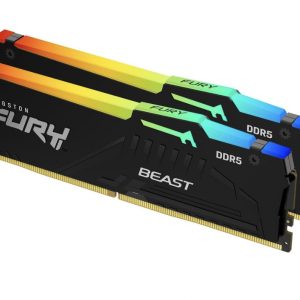 Kingston Fury Beast kit 2 x 32GB DDR5 5600MT/s CL36 DIMM KF556C36BBEAK2-64 - Kingston ShoppyDeals.co.uk