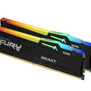 Kingston Fury Beast Kit 2 x 32GB DDR5 6000MT/s CL36 DIMM KF560C36BBEAK2-64 - Kingston ShoppyDeals.co.uk