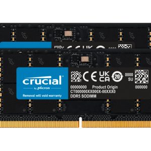 Crucial 64GB 2 x 32GB DDR5 4800MHz 262-pin SO-DIMM CT2K32G48C40S5 - Crucial ShoppyDeals.co.uk