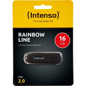 Intenso USB Flash Drive Rainbow Line 16GB Black (3502470)
