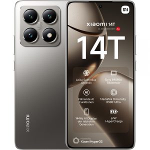 Xiaomi 14T Dual Sim 12+256GB titan grey DE - MZB0HUDEU - Xiaomi ShoppyDeals.co.uk