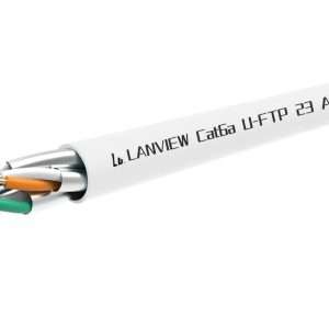 Lanview Cat6a U-FTP 4x2xAWG23 LSZH white 305m