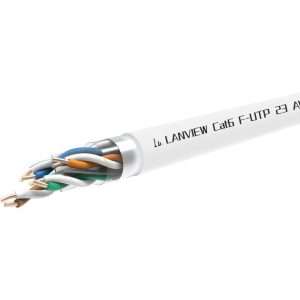 Lanview Cat6 F-UTP Network Cable 4x2xAWG23 LSZH white 305m image