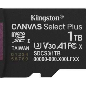 Kingston 1Tb Micsdxc Canvas Select Plus Gen3 150R A1 Single Pack image